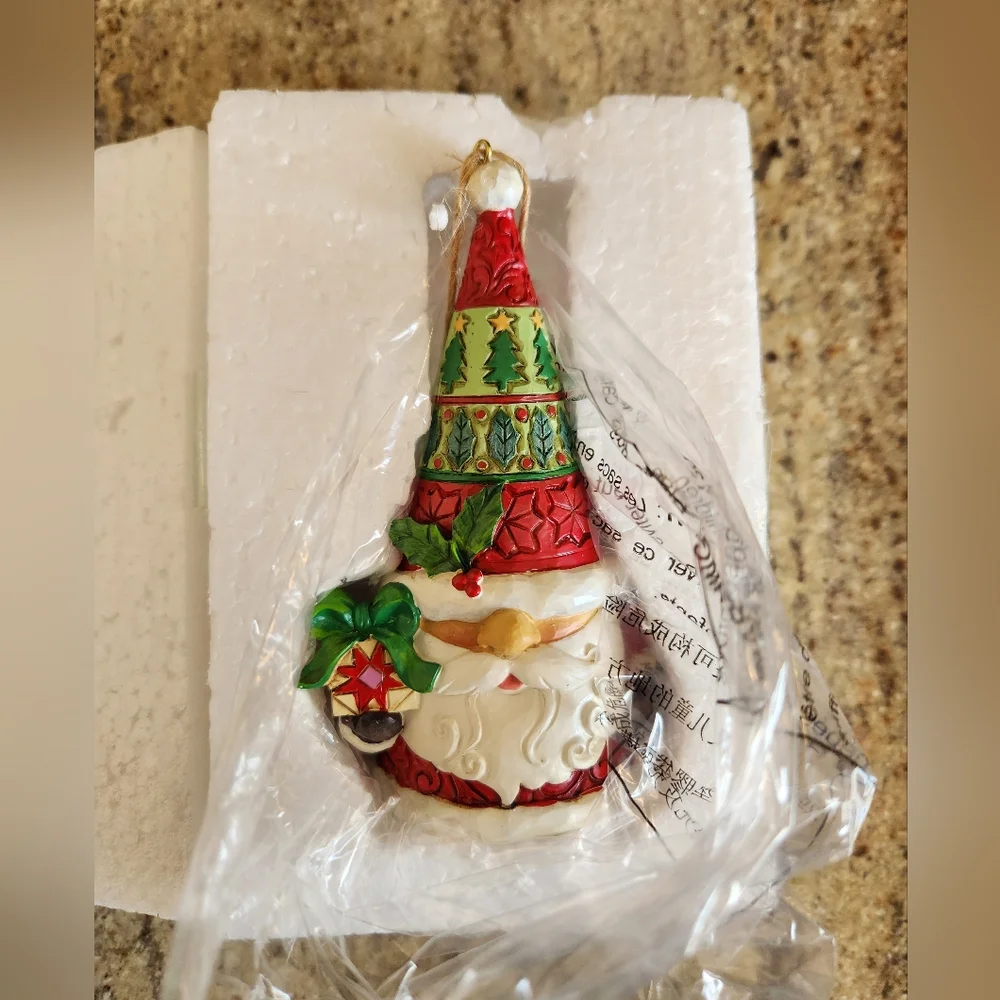 Jim Shore Santa Clause Gnome Ornament NIB